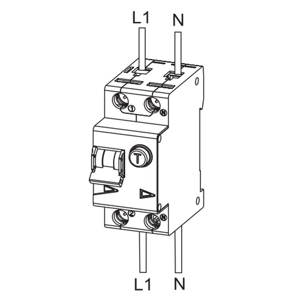 Proudový chránič s jističem Eaton 113101 PFL6-20/1N/B/003-A na DIN lištu