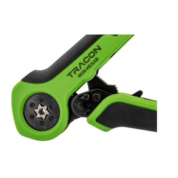 Tracon 9039-HEXAB Lisovací kleště šestihranné čelisti pro dutinky do 0,25-6 mm2