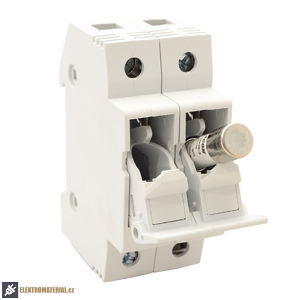 Tracon HBA-2P-32 Pojistkový odpínač k válcové pojistce 32A, 10x38mm; Un=230V/400V