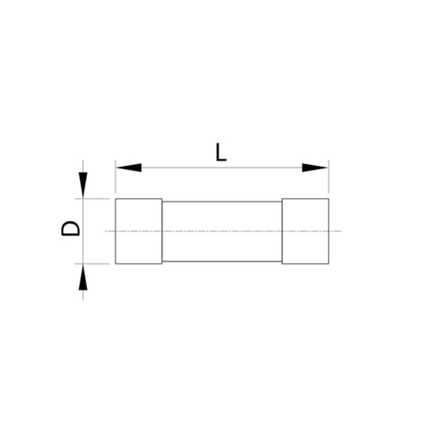 Tracon HB-10X38-2 Válcová pojistka gG 2A,500VAC,100kA,10x38