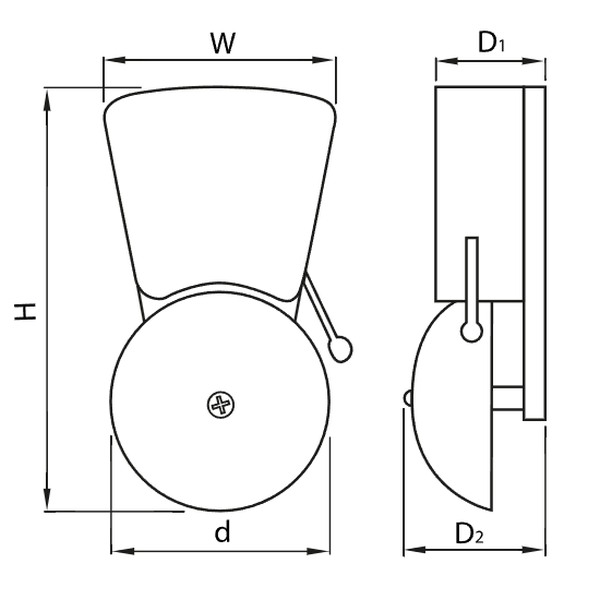 Tracon BELL230 Školní zvonek, nástěnný 230 V, 50 Hz, 0,03 A, 85 dB