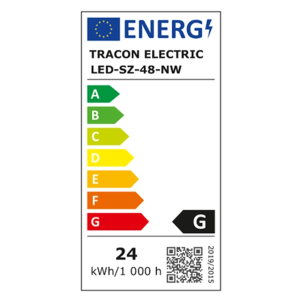 Tracon LED-SZ-48-NW LED pás, interiérový SMD3528, 60LED/m, 4,8W/m, 180lm/m, W=8mm, 4000K, IP20, EEI=G, délka 5 m