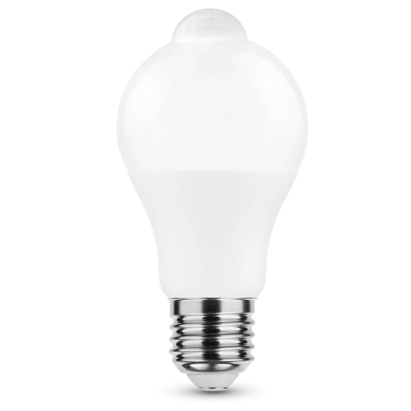 MODEE MSL-G4000K8, 8WE27-PIR LED žárovka s pohybovým PIR čidlem 8,8W, E27, 806lm, 4000K - matná