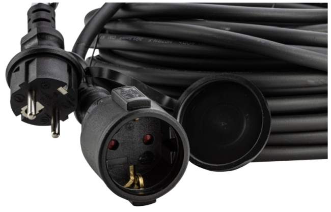 Tracon UNH20IP44 Univerzální prodlužovací kabel délka 20 m, 1xSCHUKO, 16A/250VAC, 3x1,5mm2 H07RN-F, Pmax.:3680 W
