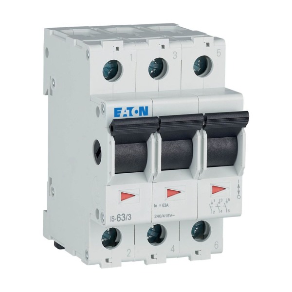 Třífázový hlavní vypínač Eaton 276276 IS-63/3 na DIN lištu