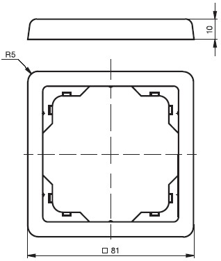 Rámeček ABB Classic 3901C-B10 D2 jednonásobný béžový