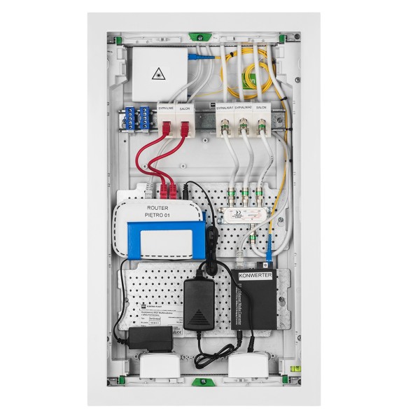 Multimediální rozvodnice SEZ C-BOX MSF 42M podomítková IP30, perforovaná dvířka, 603x358x94mm