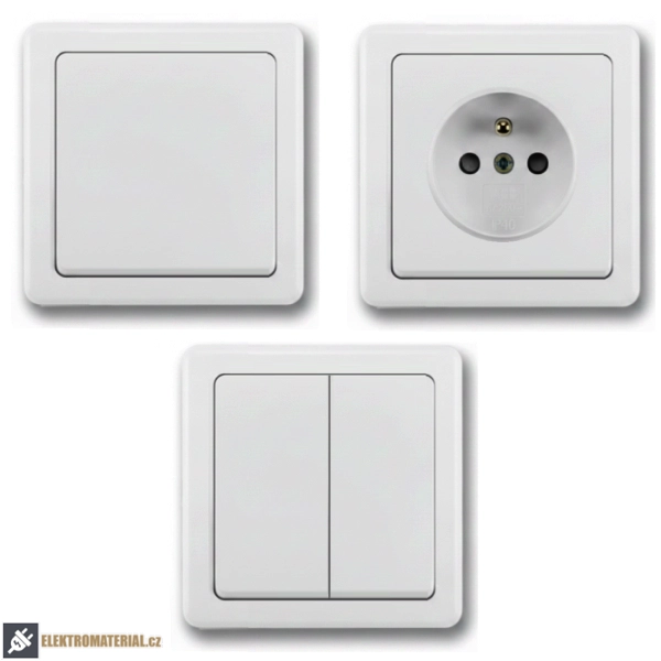 Rámeček ABB Swing 3901G-A00010 S1 jednonásobný světle šedý