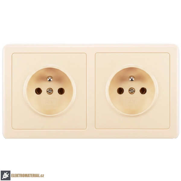 Rámeček ABB Swing 3901G-A00020 C1 dvojnásobný krémový