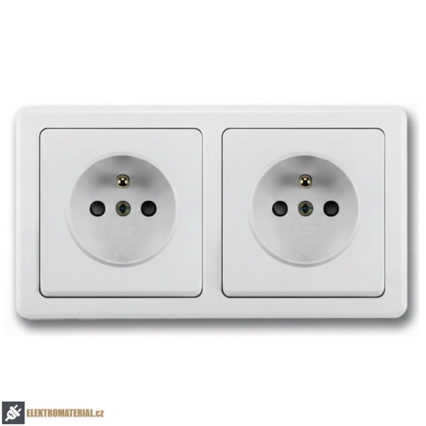 Rámeček ABB Swing 3901G-A00020 S1 dvojnásobný světle šedý