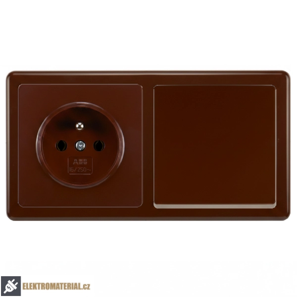 Rámeček ABB Swing 3901G-A00020 H1 dvojnásobný hnědý