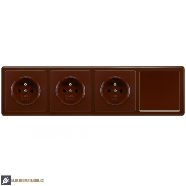 Rámeček ABB Swing 3901G-A00040 H1 čtyřnásobný hnědý