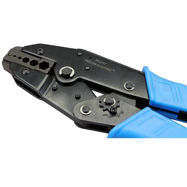 Lisovací kleště Tracon RG317 pro koaxiální konektory