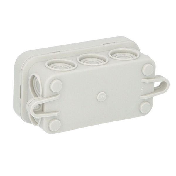 Krabice Famatel 5003 K6 IP55 rozbočovací, s naklapávacím víčkem, 80x43x36 mm, vnější úchyty pro montáž na povrch 