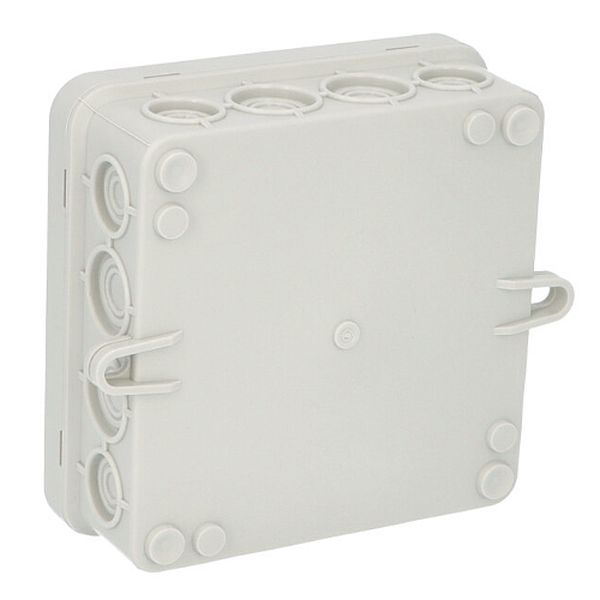 Krabice Famatel 5004 K16 IP55 rozbočovací, s naklapávacím víčkem, 100x100x40 mm, vnější úchyty pro montáž na povrch