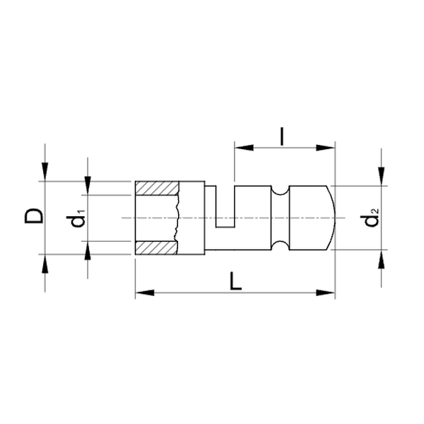 Tracon KH4 Izolované Cu lisovací banánky, modré, pocínované 2,5mm2, (d1=2,2mm, d2=5mm), PVC