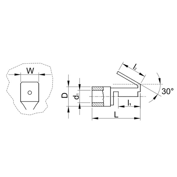 Tracon PCSE Izol. Cu lis. rozbočovače ploché, typ kol.+dut.+vod. červené 6,3×0,8mm, 1,5mm2