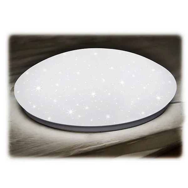 Tracon MF60NW Přisazené kulaté stropní LED svítidlo,s efektem hvězdné oblo 230 VAC, 50 Hz, 60 W, 4000 lm, 4000 K, IP20, EEI=G