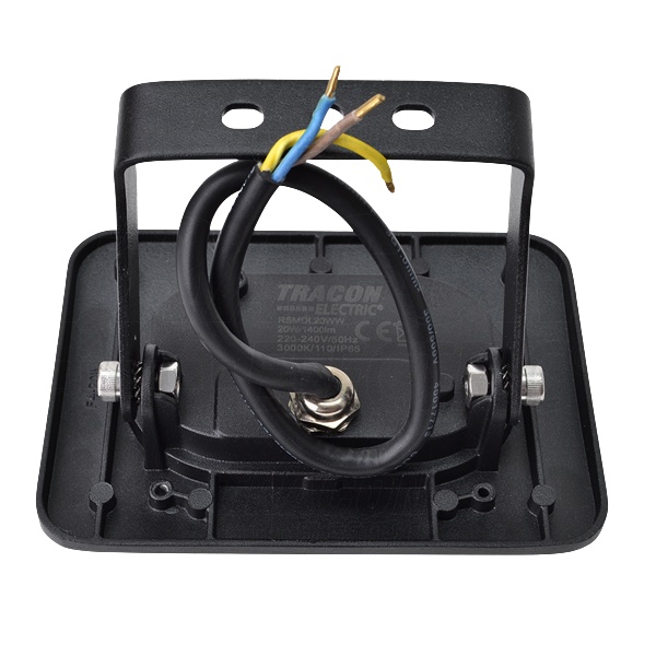 Tracon RSMDL20WW SMD reflektor, černý 20W, 3000K, IP65, 220-240V AC, 1500lm, EEI=G