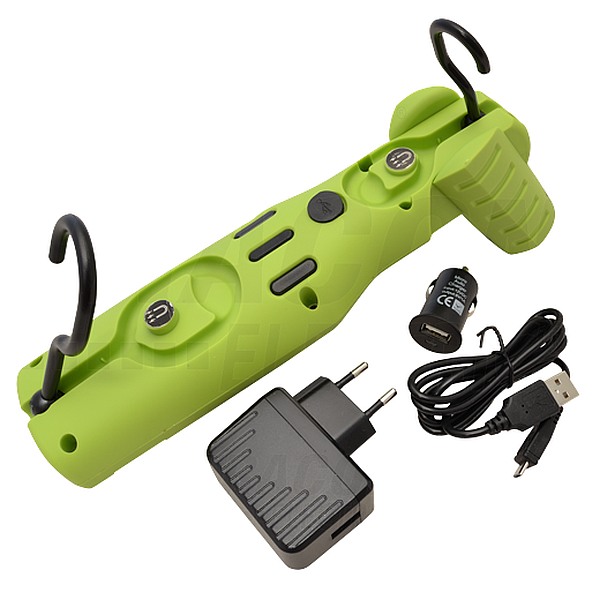 Tracon STLM4W Akumulátorová ruční LED svítilna 3/1 W, 6000K, 3,7V, 2200mAh, 300/100 lm, IP44, 3 h