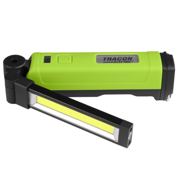 Tracon STLC10W Akumulátorová ruční LED svítilna 10/5W, 6000K, 3,7V, 2000mAh, 600/200lm, 3 h, IP44