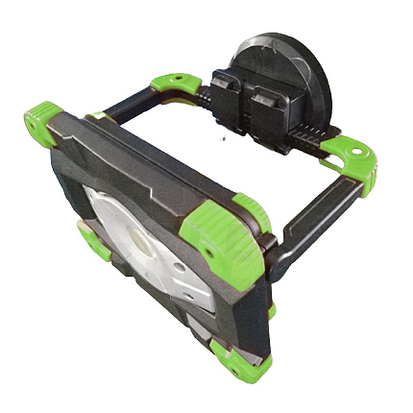 Tracon STLFL10W Akumulátorový montážní LED reflektor s funkcí, exter.akum. 10 W, 6500 K, 3,7 V, 4400 mAh, Li-Ion, 1000 lm, 3 h, IP54