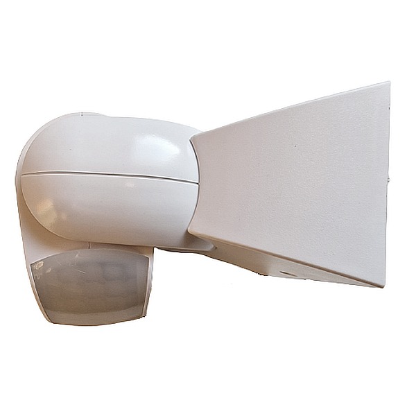 Tracon TMB-115 Infračervený snímač pohybu,se zvýšeným krytím, bílý 230 VAC, 180°, max. 12 m, 10 s-15 min, 3-2000lux, IP65