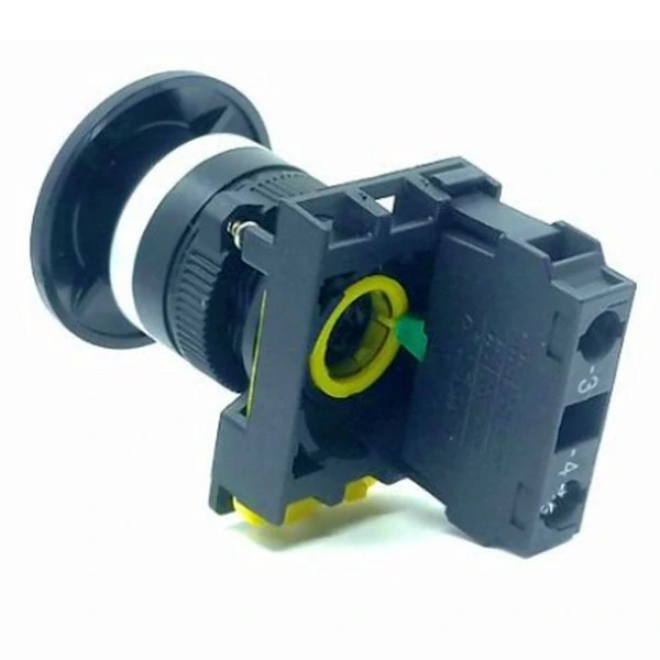 Tracon NYG3-MBK Hřibové tlačítko, černé 1×NO, 5A/230V AC-15, 40mm, IP65