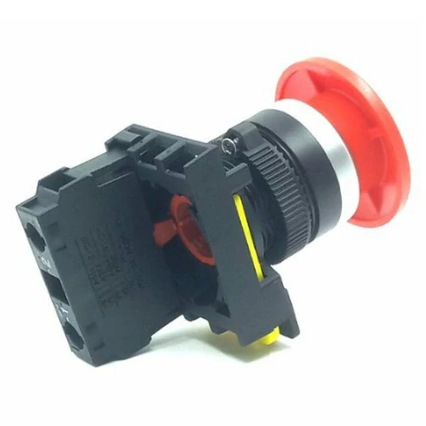 Tracon NYG3-MR Hřibové tlačítko, červené 1×NC, 5A/230V AC-15, 40mm, IP65