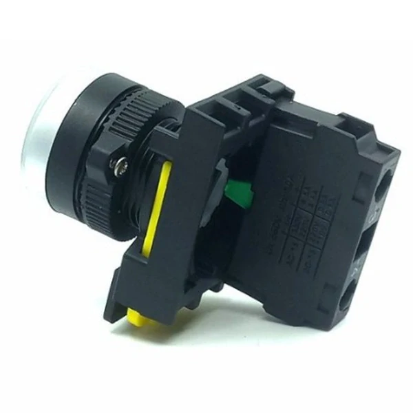 Tracon NYG3-P1 Tlačítko s popisem, zelené ( bílá I ) 1×NO, 5A/230V AC-15, IP65