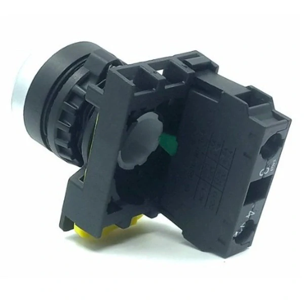 Tracon NYG3-P3 Tlačítko s popisembílé ( černá šipka ) 1×NO, 5A/230V AC-15, IP65