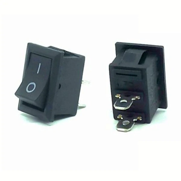 Tracon TES-34 Kolébkový vypínač, ON-OFF, červený 16(6)A, 250V AC