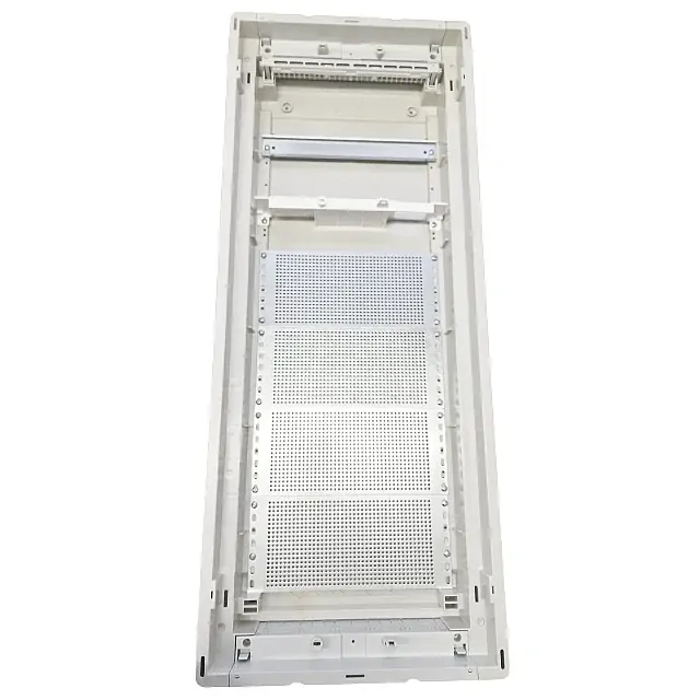 Noark 110712 PMF-C 60-1 Plastová rozvodnice s bílými plechovými dveřmi, kombinace 1 x DIN lišta a 4 x montážní plech, rozvodnice pod omítku, multimediální