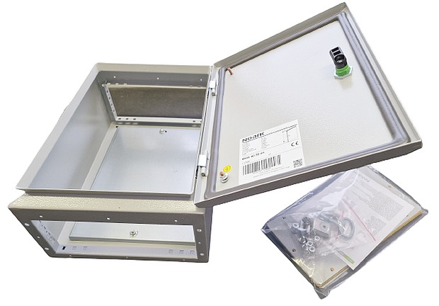 Noark 110566 IP66 oceloplechové rozvodnice MHS 40 30 20, rozměry 400x300x200 mm