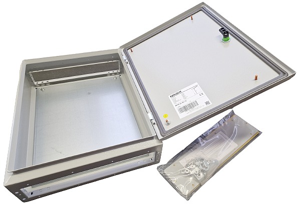 Noark 110568 IP66 oceloplechové rozvodnice MHS 50 40 15, rozměry 500x400x150 mm