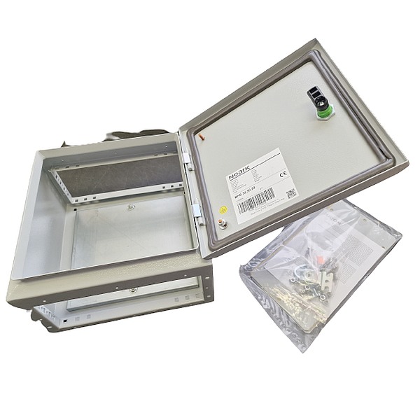 Noark 110574 IP66 oceloplechové rozvodnice MHS 60 60 30, rozměry 600x600x300 mm