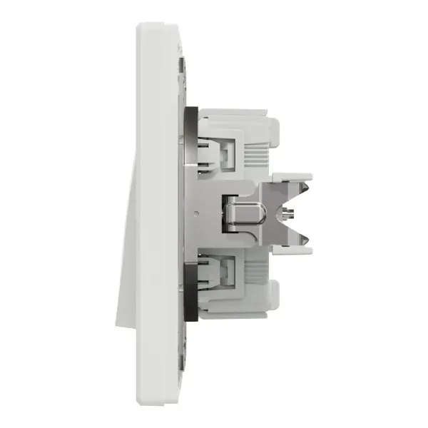 Schneider EPH0600121 Asfora Přepínač dvojitý střídavý č.6+6 - bílá, bezšroubový