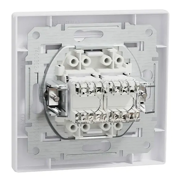 Schneider EPH4400121 Asfora dvojzásuvka datová 2xRJ45, kat.5e UTP - bílá