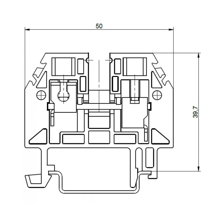 Řadová svorka RSA 6 A bílá