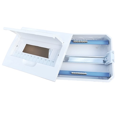 Elektrický rozvaděč SEZ STI608-12 12M modulový pod omítku transparentní dvířka