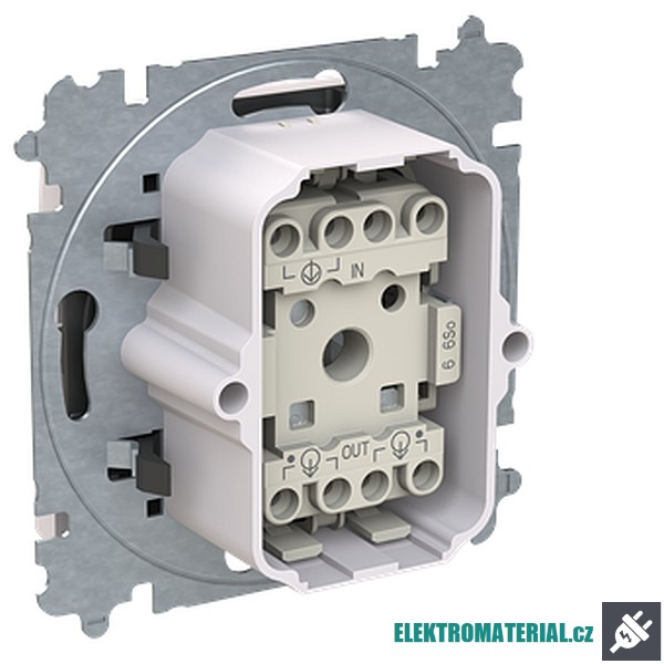 ABB 3559T-A06940 500 ZONI Přepínač střídavý, s krytem, řazení 6, IP44 bílá