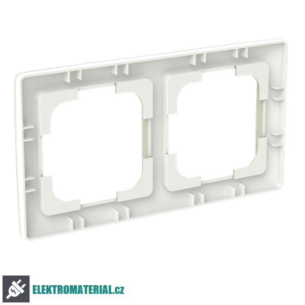ABB 3901T-A00020 143 ZONI Rámeček dvojnásobný, pro vodorovnou i svislou montáž olivová / bílá