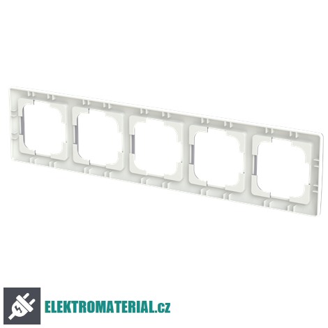ABB 3901T-A00050 141 ZONI Rámeček pětinásobný, pro vodorovnou i svislou montáž šedá / bílá