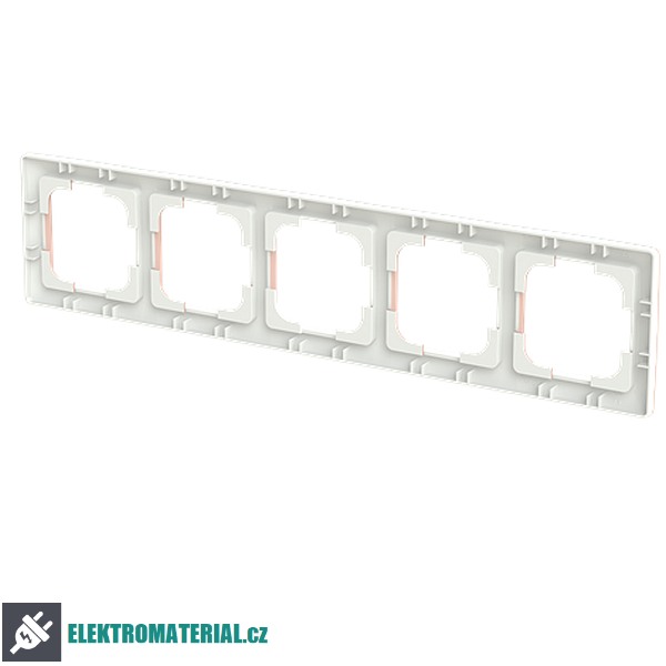 ABB 3901T-A00050 142 ZONI Rámeček pětinásobný, pro vodorovnou i svislou montáž pudrová / bílá