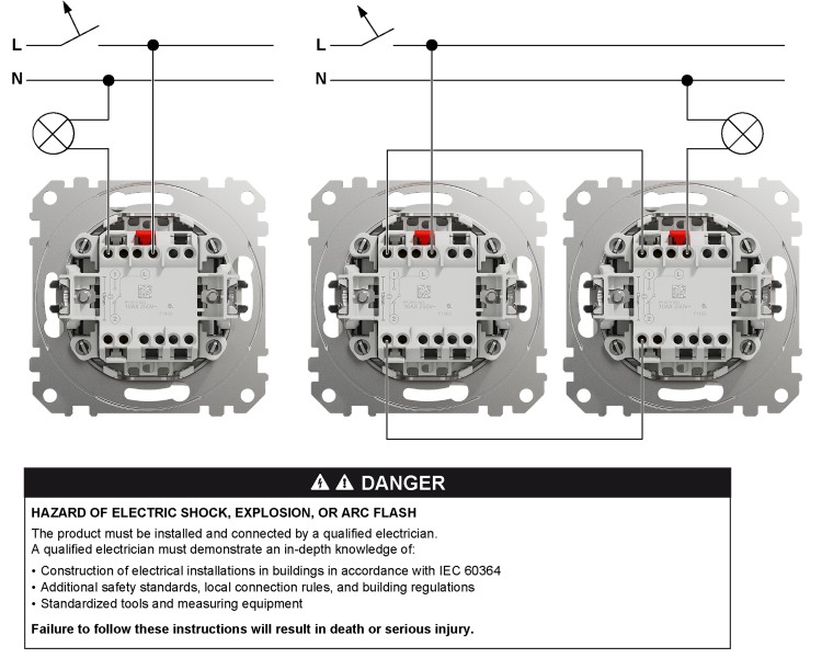 SCHNEIDER SDD112106 SEDNA Přepínač střídavý ř.6, béžová