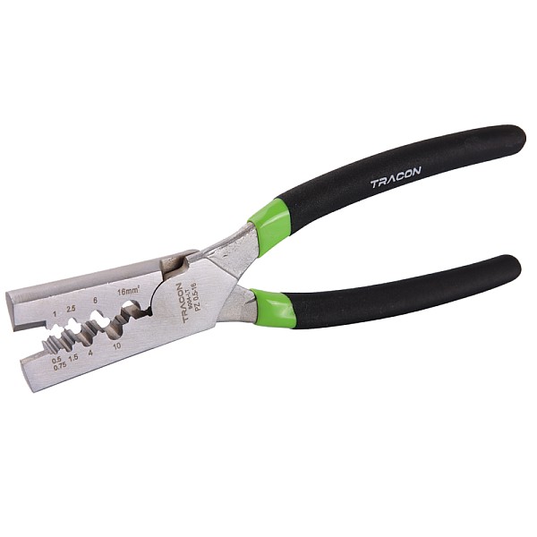 Tracon 9004-LT Lisovací kleště do průřezu vodiče 0,5-16mm2, pro dutinky a dvojdutinky