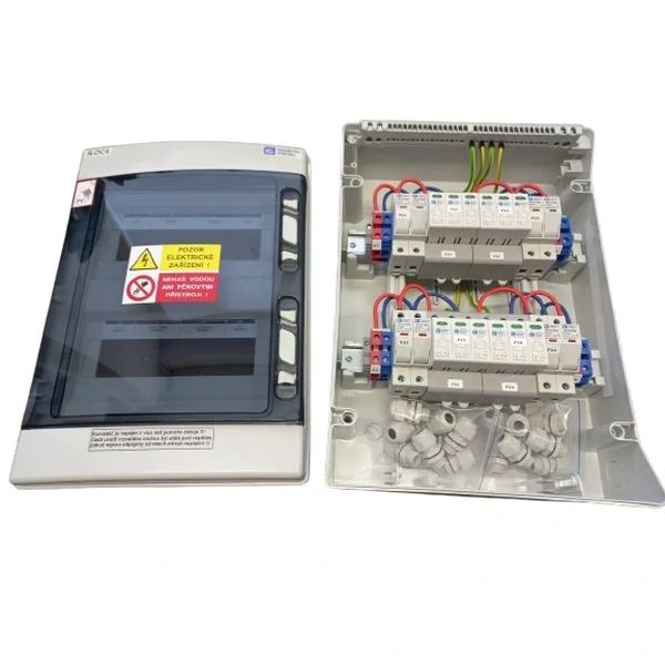Kompletní DC nástěnná rozvodnice pro FVE Industry Energy R-DC4 pro 4 stringy IP65