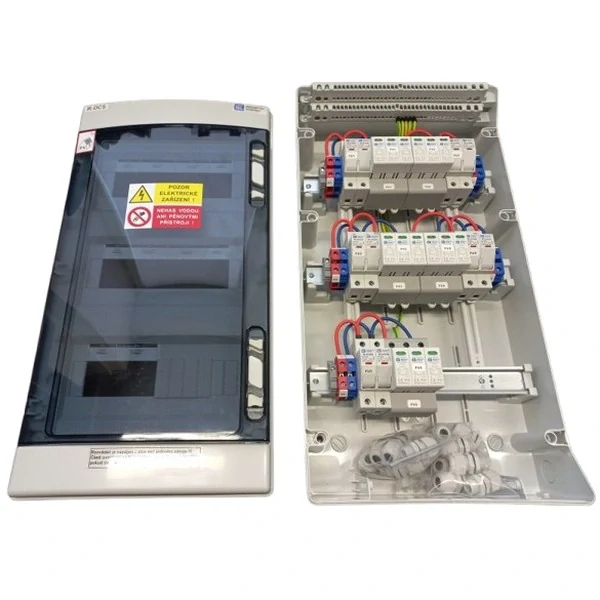 Kompletní DC nástěnná rozvodnice pro FVE Industry Energy R-DC5 pro 5 stringů IP65