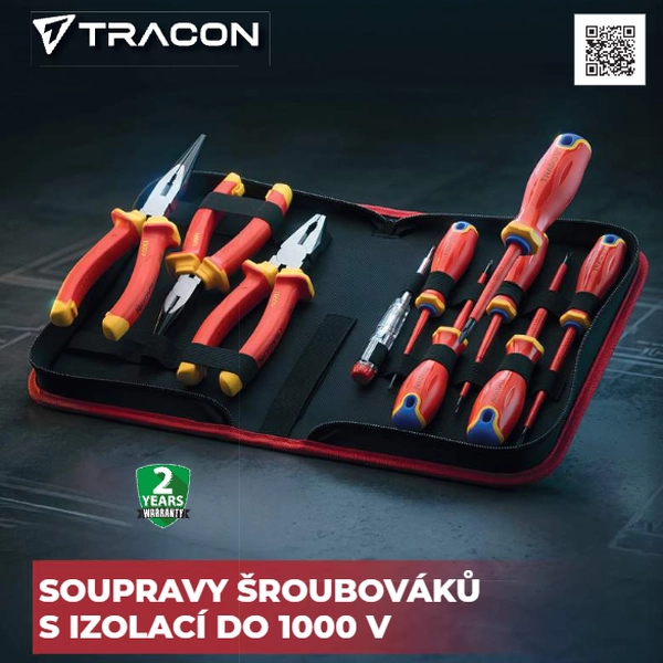 Tracon CSET9 Souprava nářadí s izolací do 1000 V