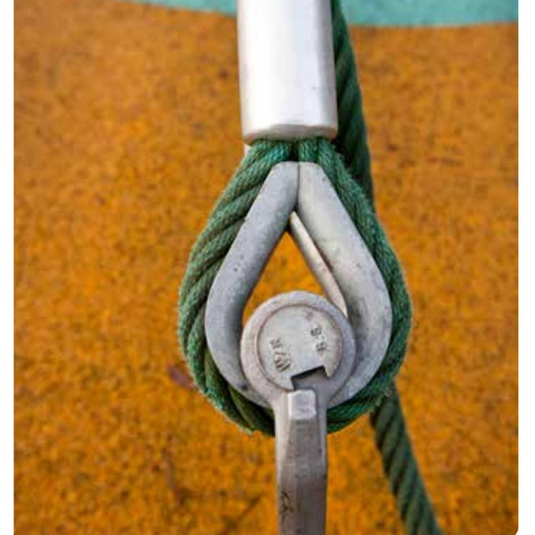 Tracon SZIV-6 Lanová očnice, pozinkovaná ocel d=5-6mm